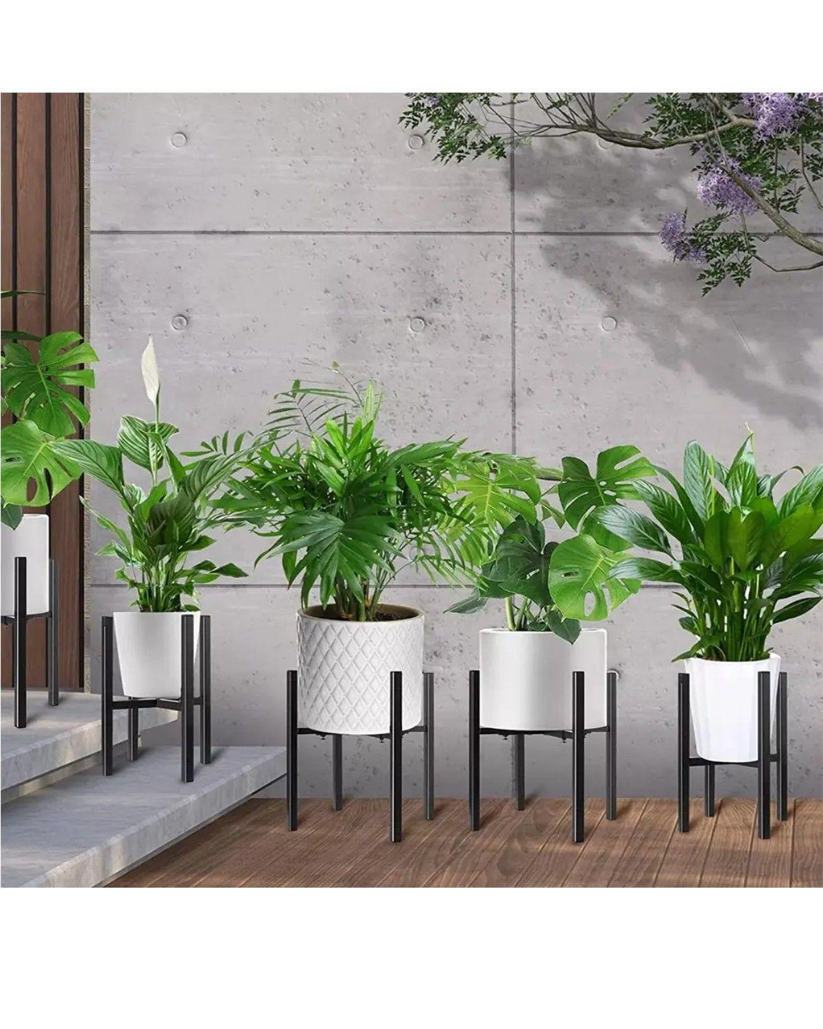 Set Organizador Pedestal Porta Macetero Desmontable Metal-4