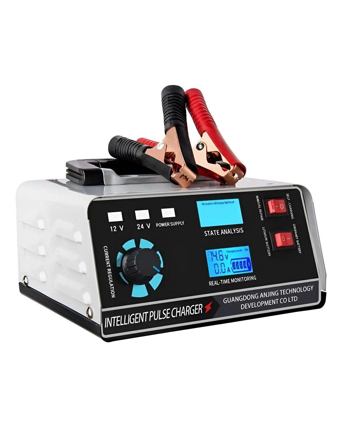 Cargador De Batería Auto Camión Barco Moto Smart 12/24v 400w-0