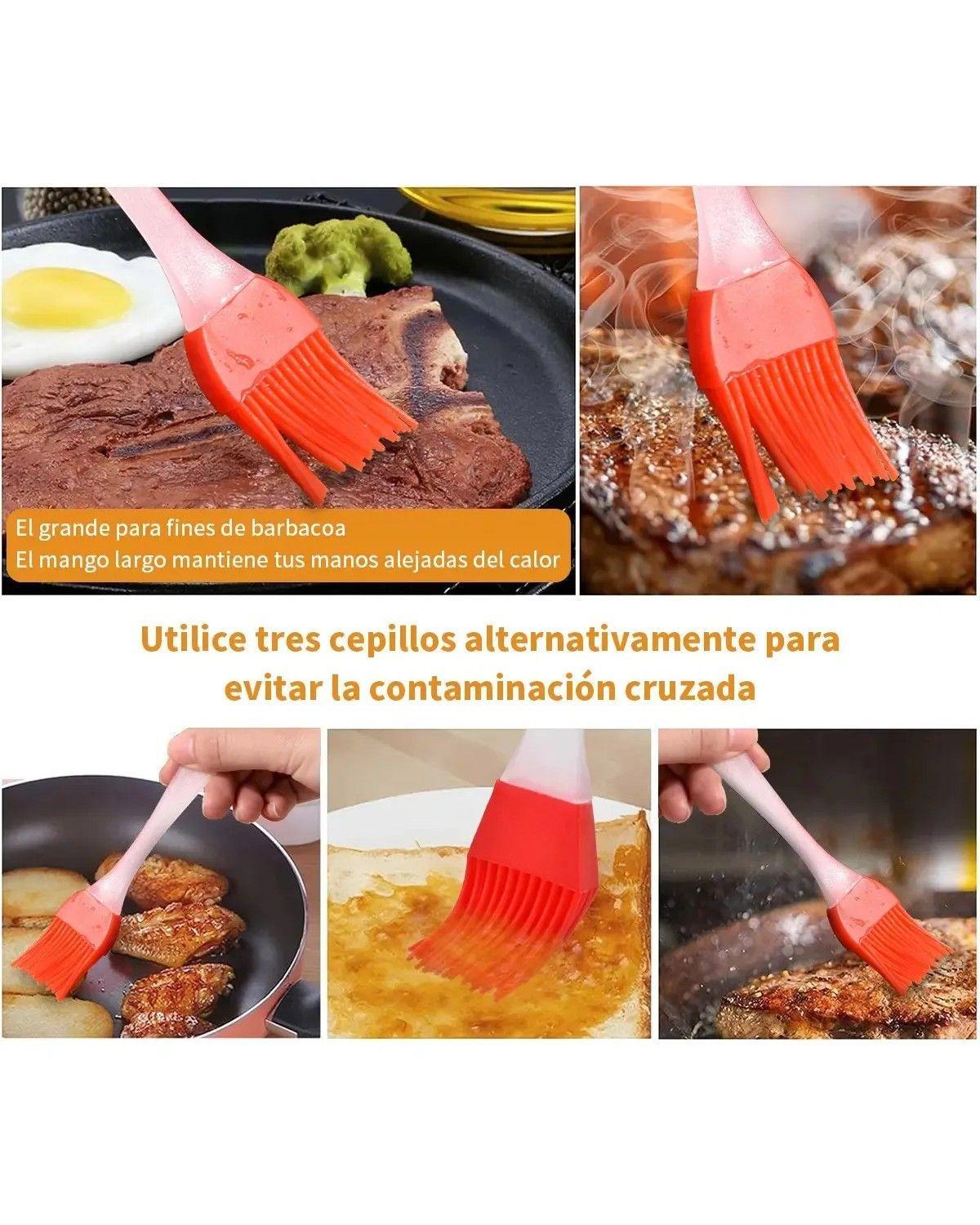 Bandeja Silicona Para Freidora Aire Reutilizable Roja Pack 3-3