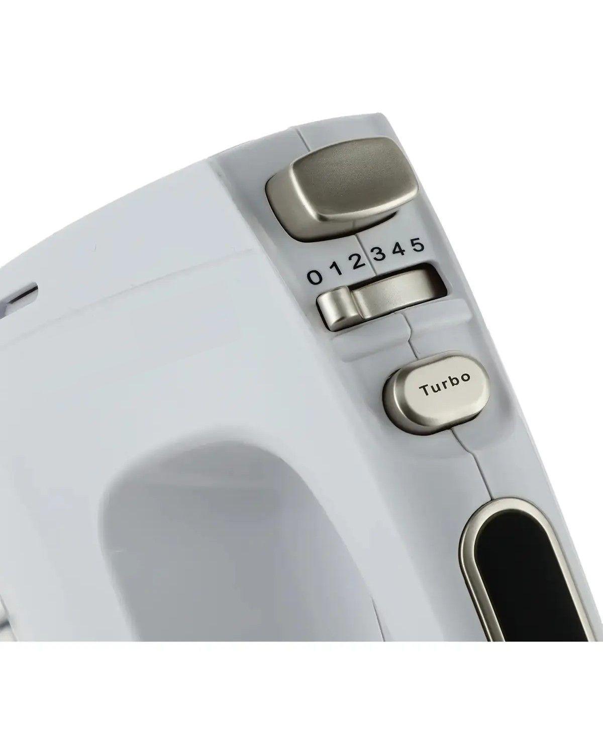 Batidora De Mano Turbo +5 Velocidades Color Blanco-4