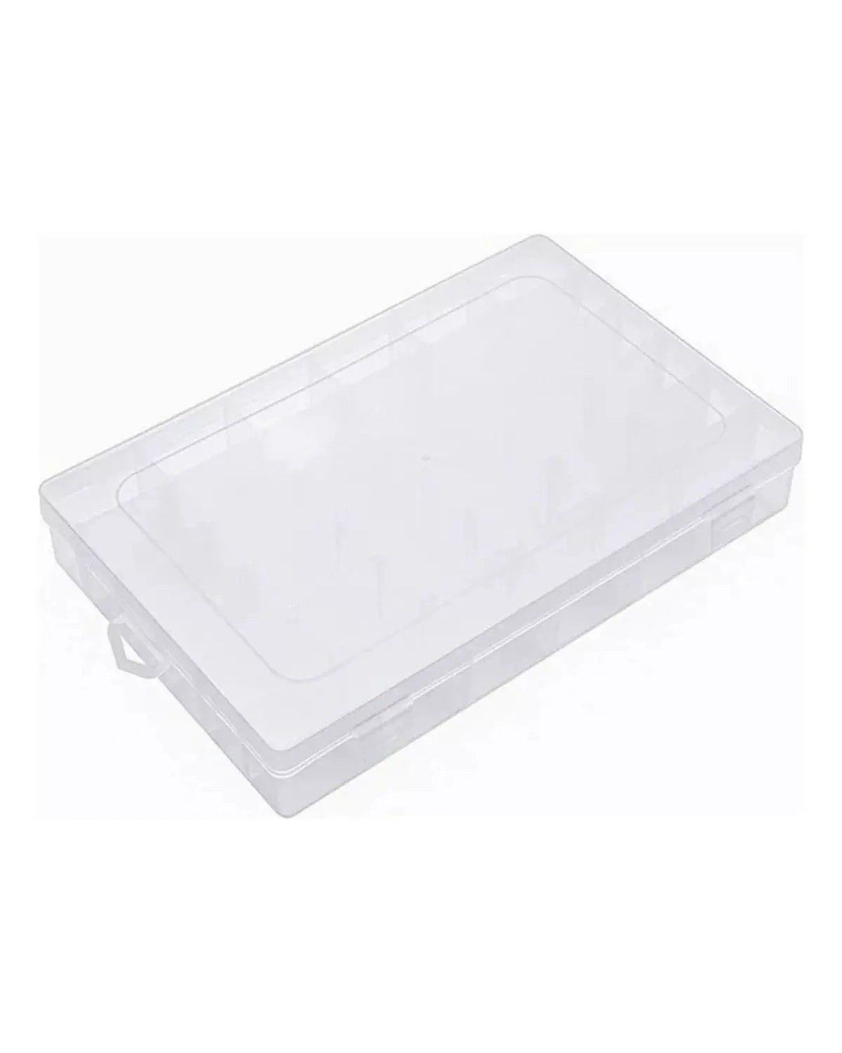Caja Organizadora Plástico 36 Divisiones Extraíble 27x17x4,1 Color Transparente-0