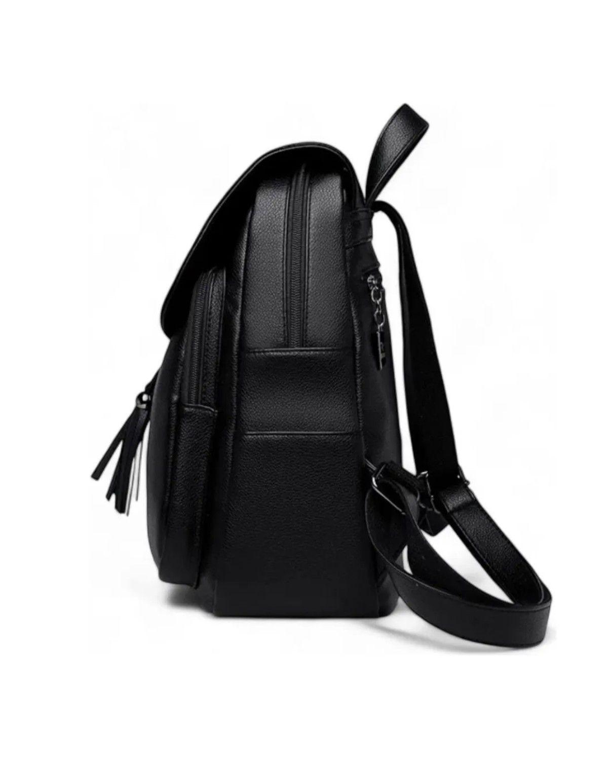 Mochila Eco Cuero Urbana Casual 12l Mujer Multifuncional-3