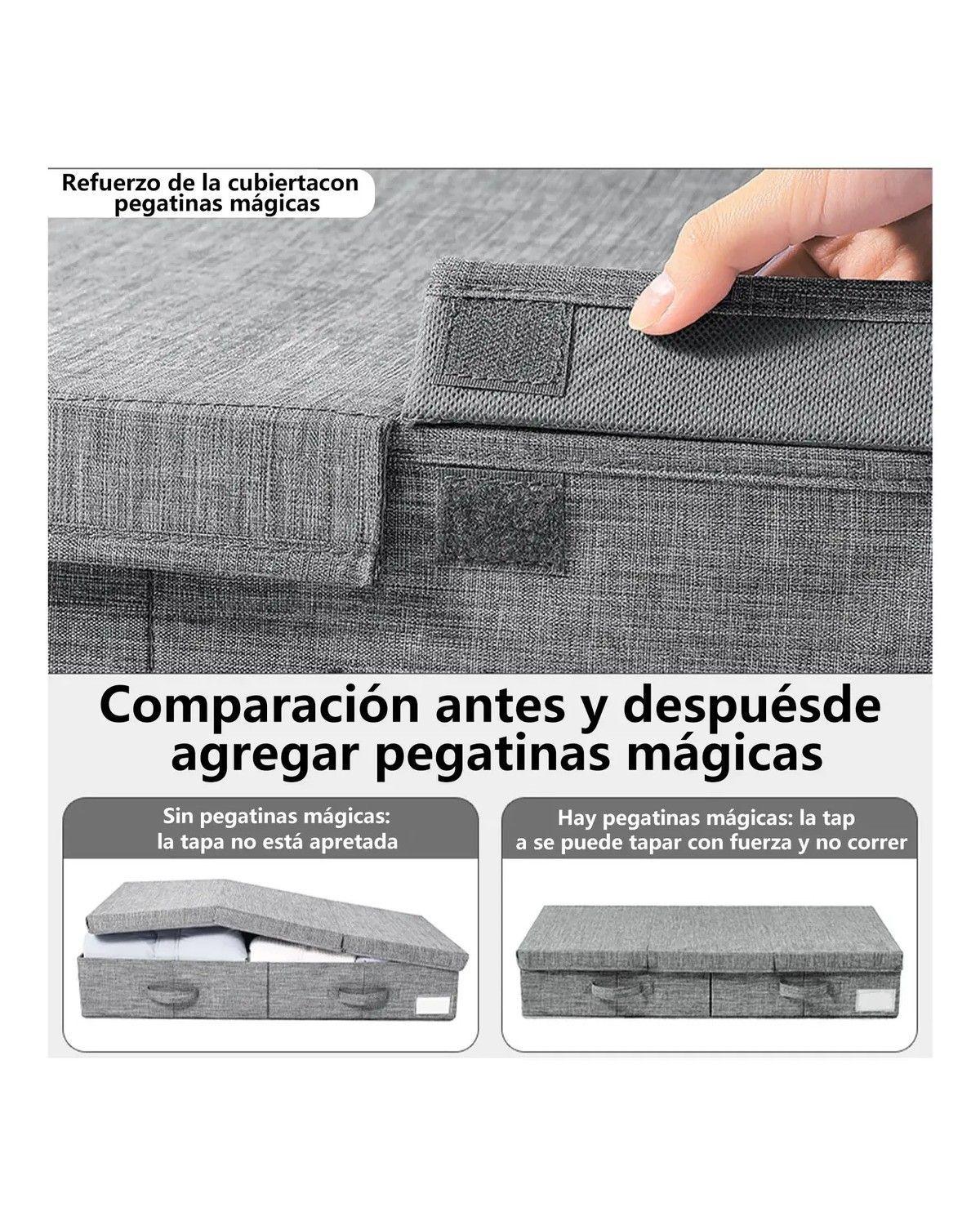 Cajas Organizadoras Plegables Bajo Cama Closet Ropa 80*40 Cm-3