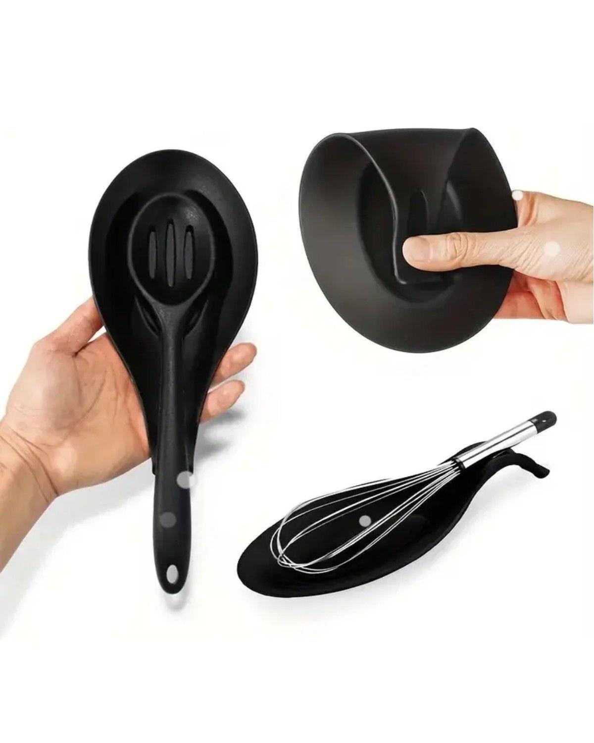 Soporte Para Cuchara De Silicona Cocina 10x19 Cm 1 Pieza-0