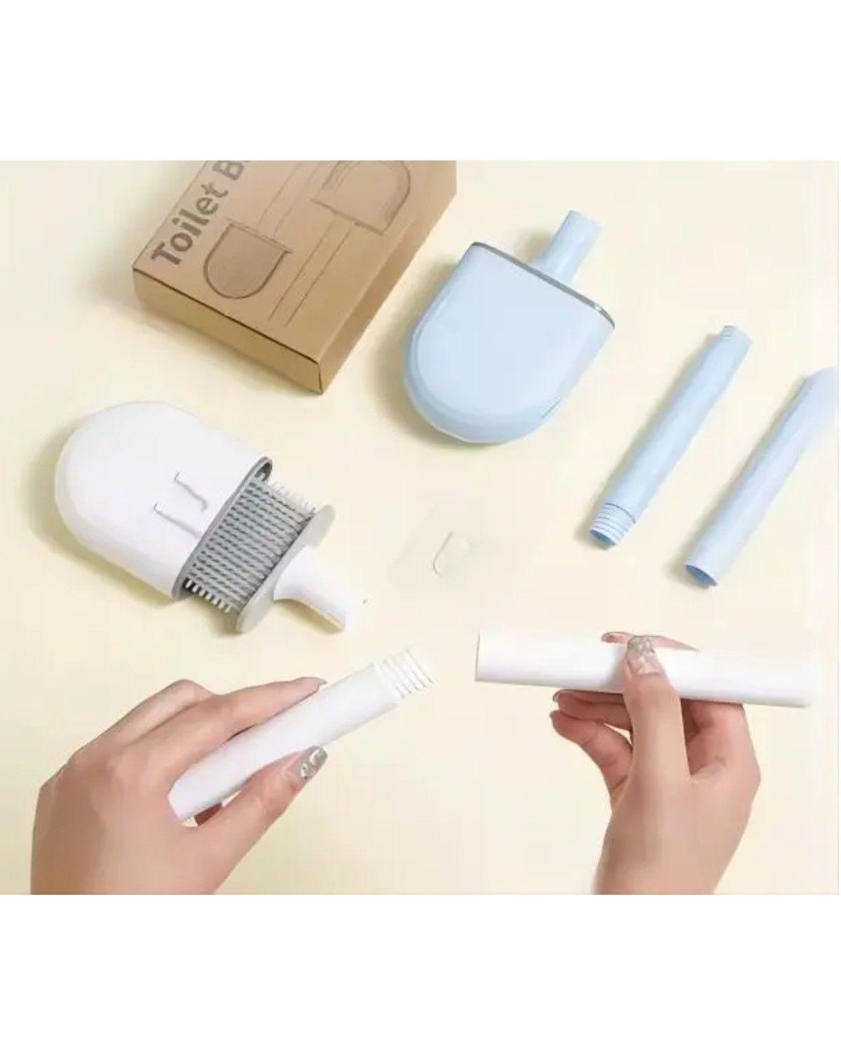 Escobilla De Baño Cepillo Punta Flexible Silicona-3