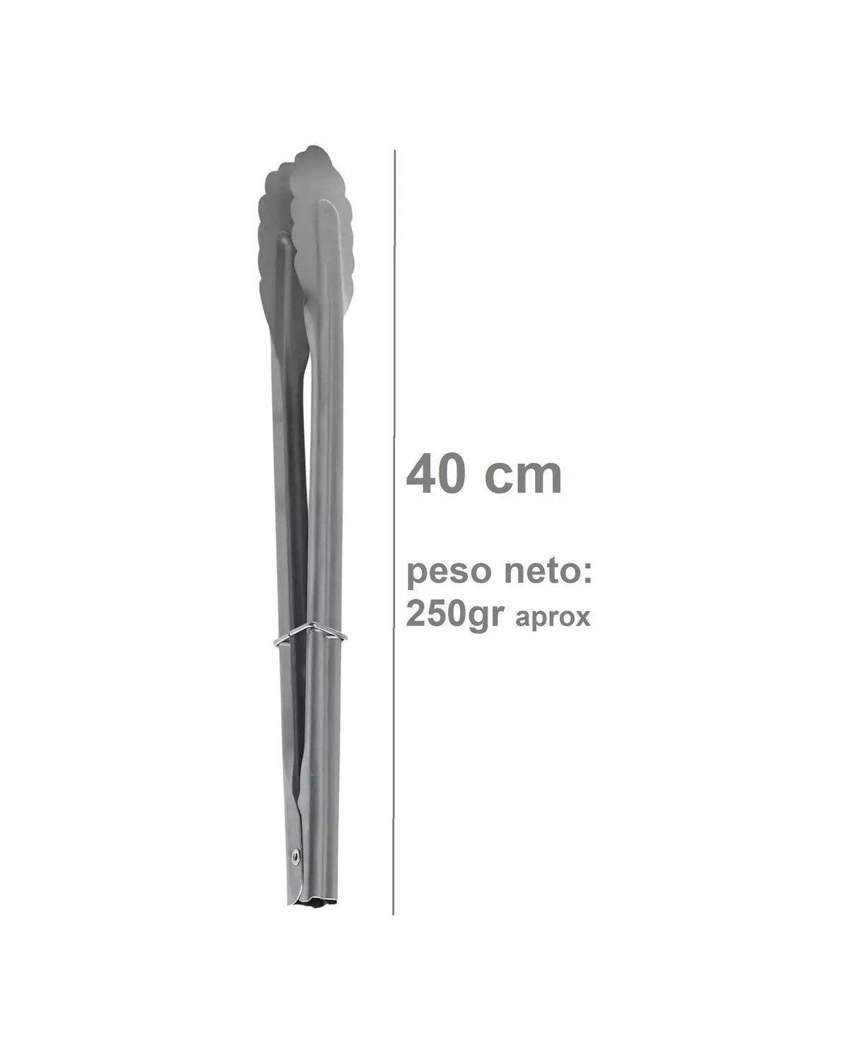Pinzas Para Parrilla Profesional Acero Inoxidable 40cm 250gr Cocina Quincho Horno Freir Saltear-1