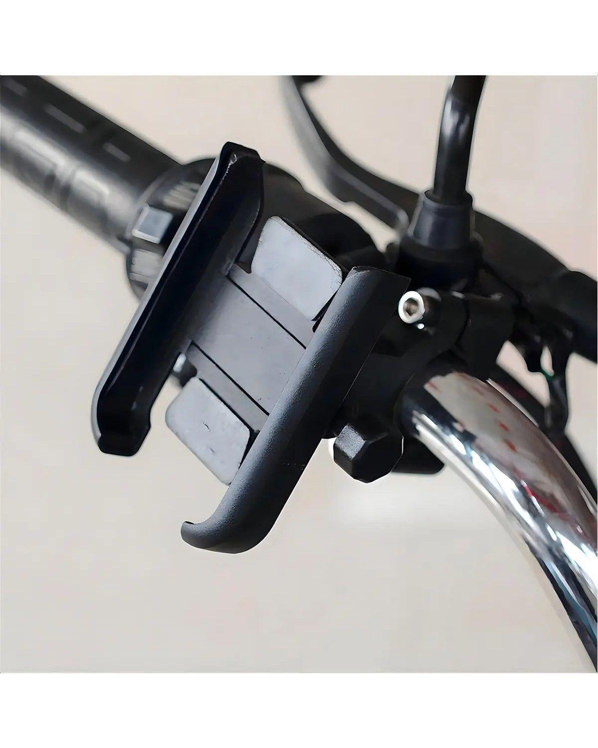 Soporte Celular Metálico Moto Bici Giro 360° Extensible 4-7"-2