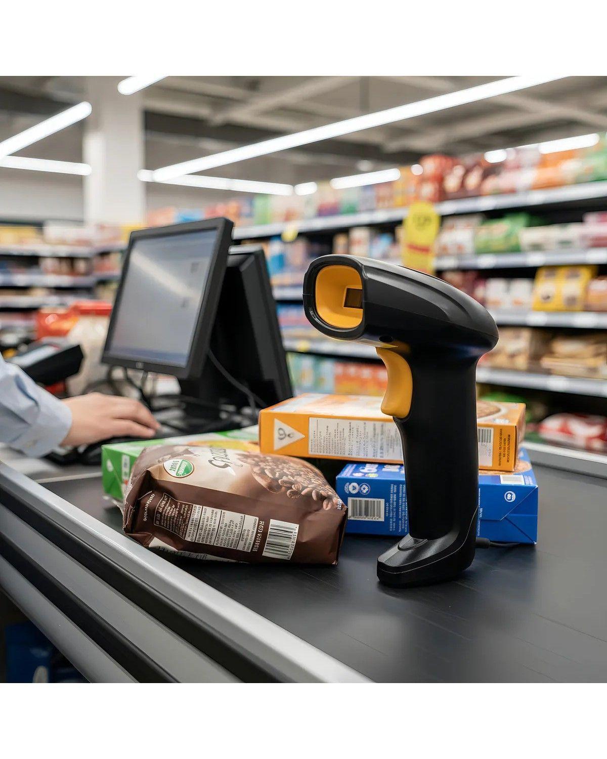 Escáner De Código De Barras Inalámbrico QR 2D Bluetooth USB-4