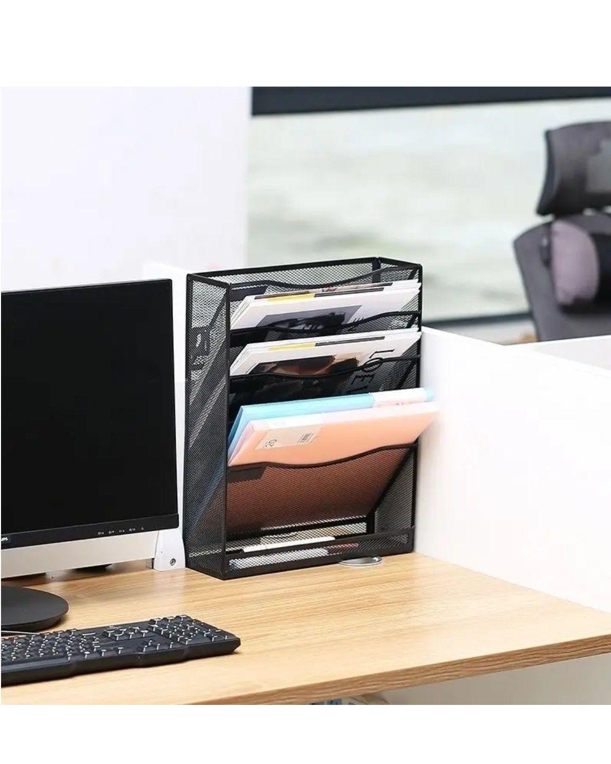 Organizador Revistero Libros Escritorio Metalico 5 Niveles-2