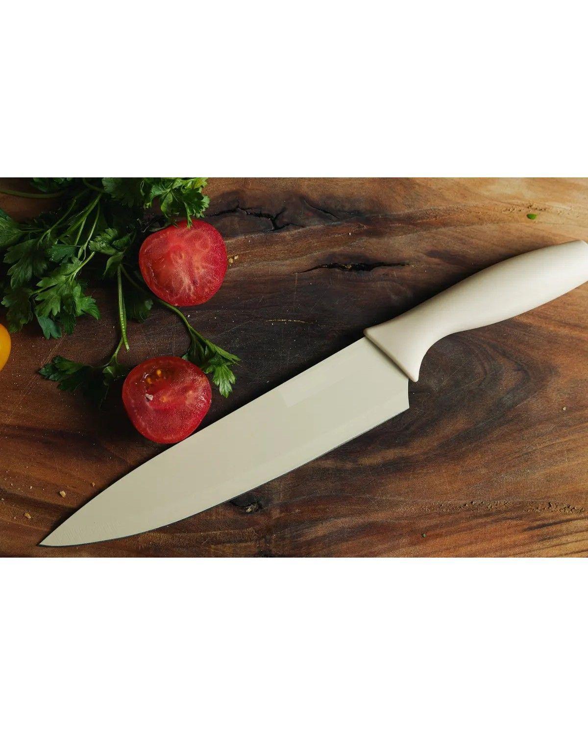 Set Cuchillos 12 Piezas Cocina Acero Color Crema-3