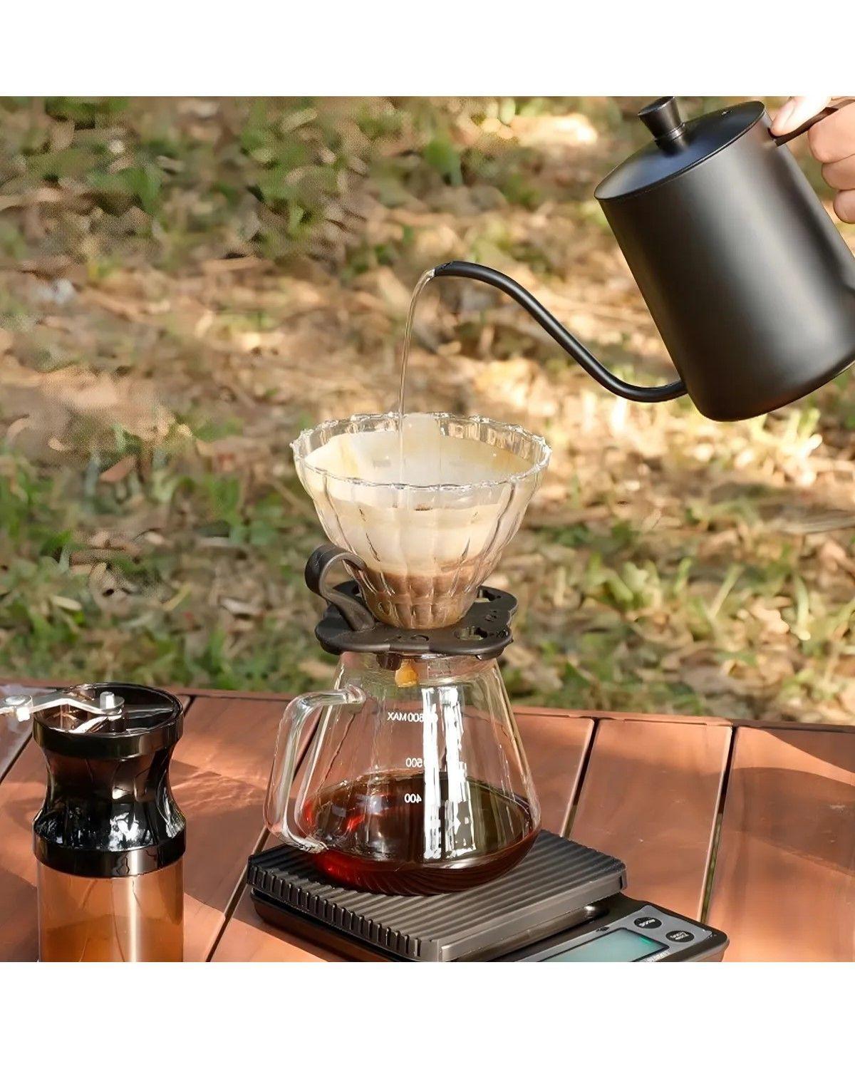 Juego De Regalo De Café De Viaje,cafetera Manual 9 Piezas, Juego De Café Preparado A Mano, Tetera-4