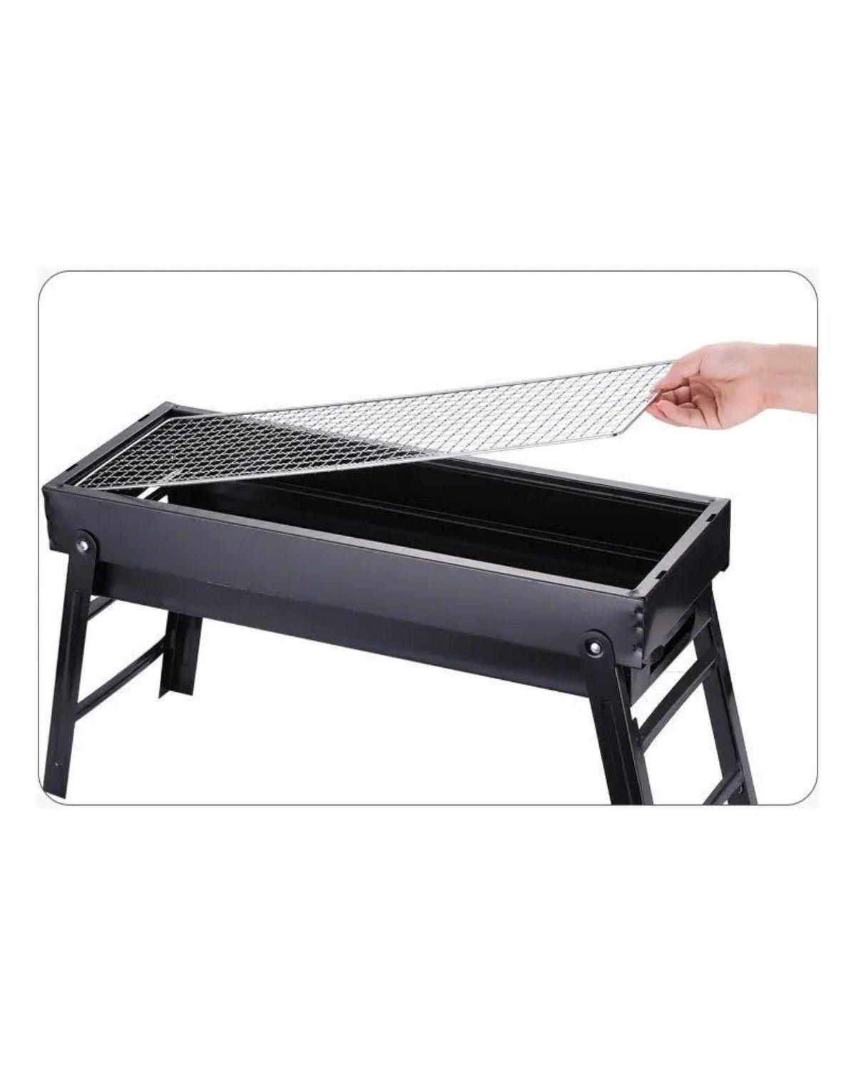 Parrilla Parrillera Para Asado Plegable Portatil Xl 60x22x33-2