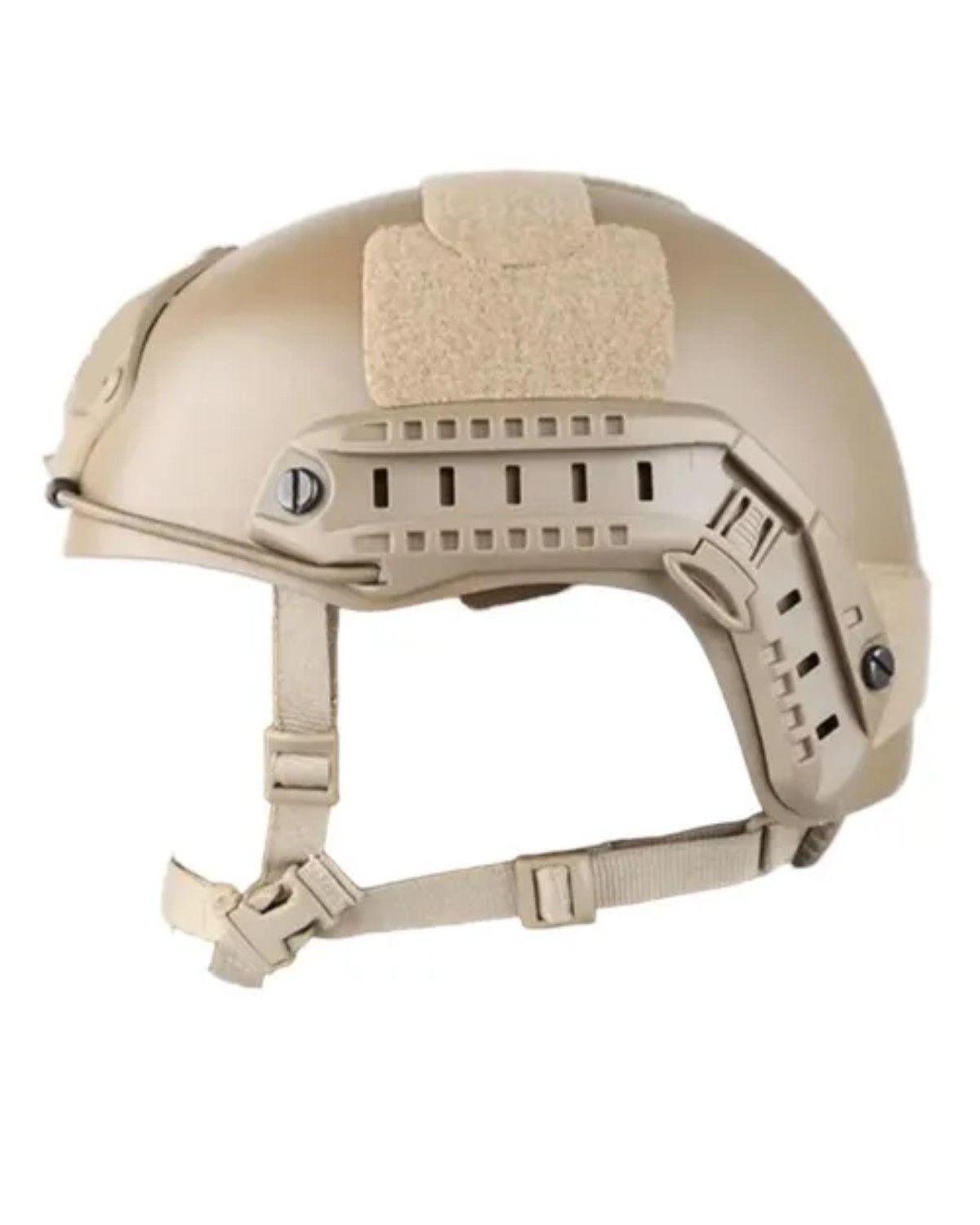 Casco Tactico Militar Ajustable Seguridad Al Aire Libre Color Coyote Talla talla unica-0