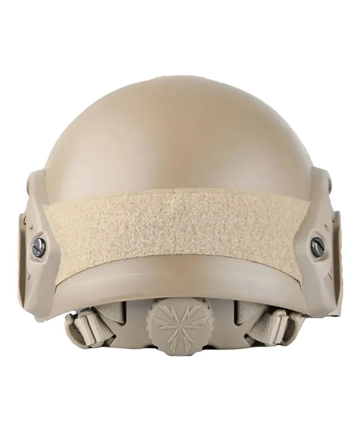 Casco Tactico Militar Ajustable Seguridad Al Aire Libre Color Coyote Talla talla unica-1