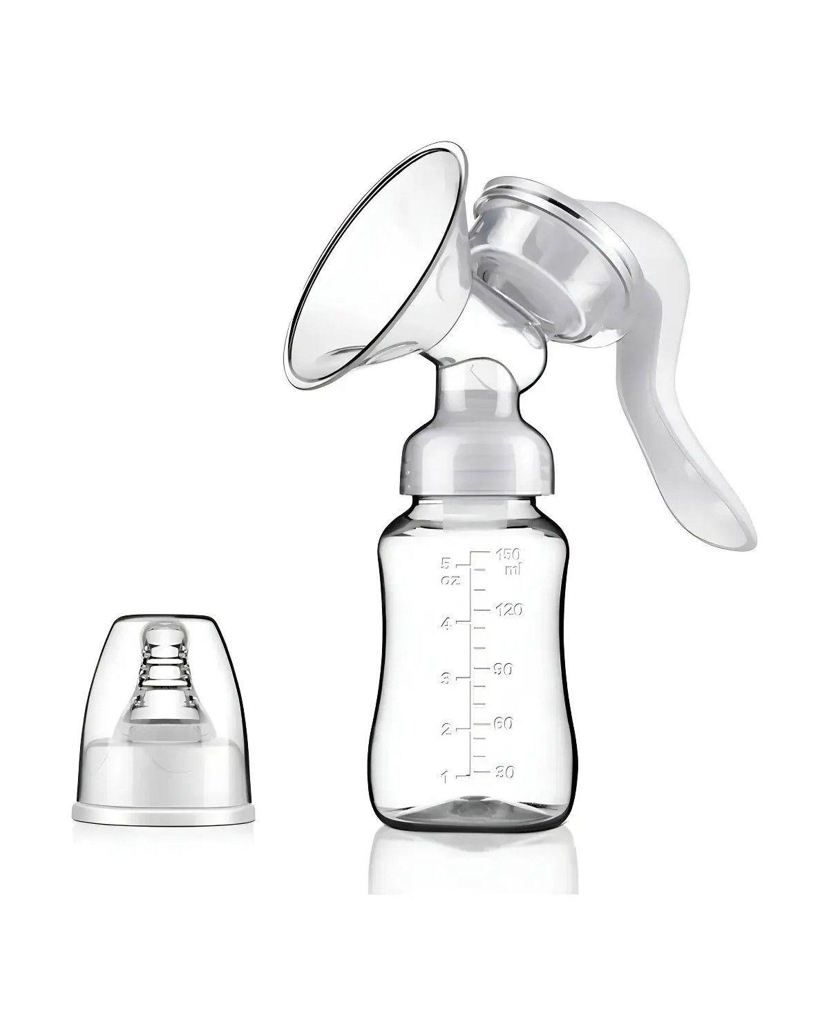 Extractor de Leche Manual y Recipiente 150mL Silicona Libre BPA -0