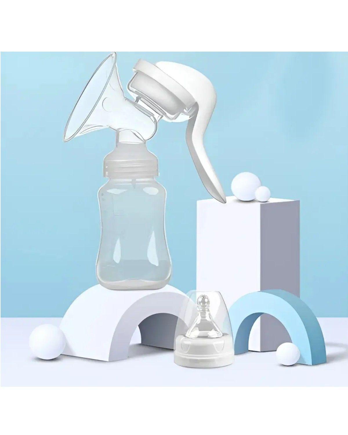 Extractor de Leche Manual y Recipiente 150mL Silicona Libre BPA -1