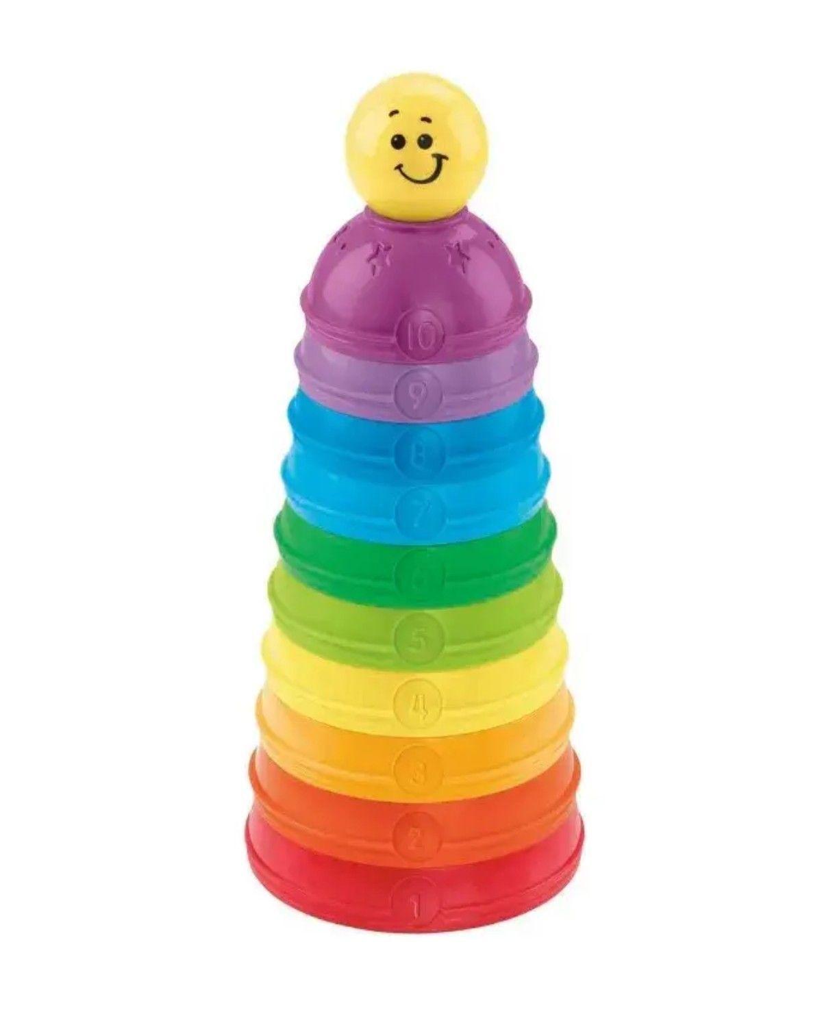 Juguete de apilable de estimulacion para bebés color colores con 11 piezas-2