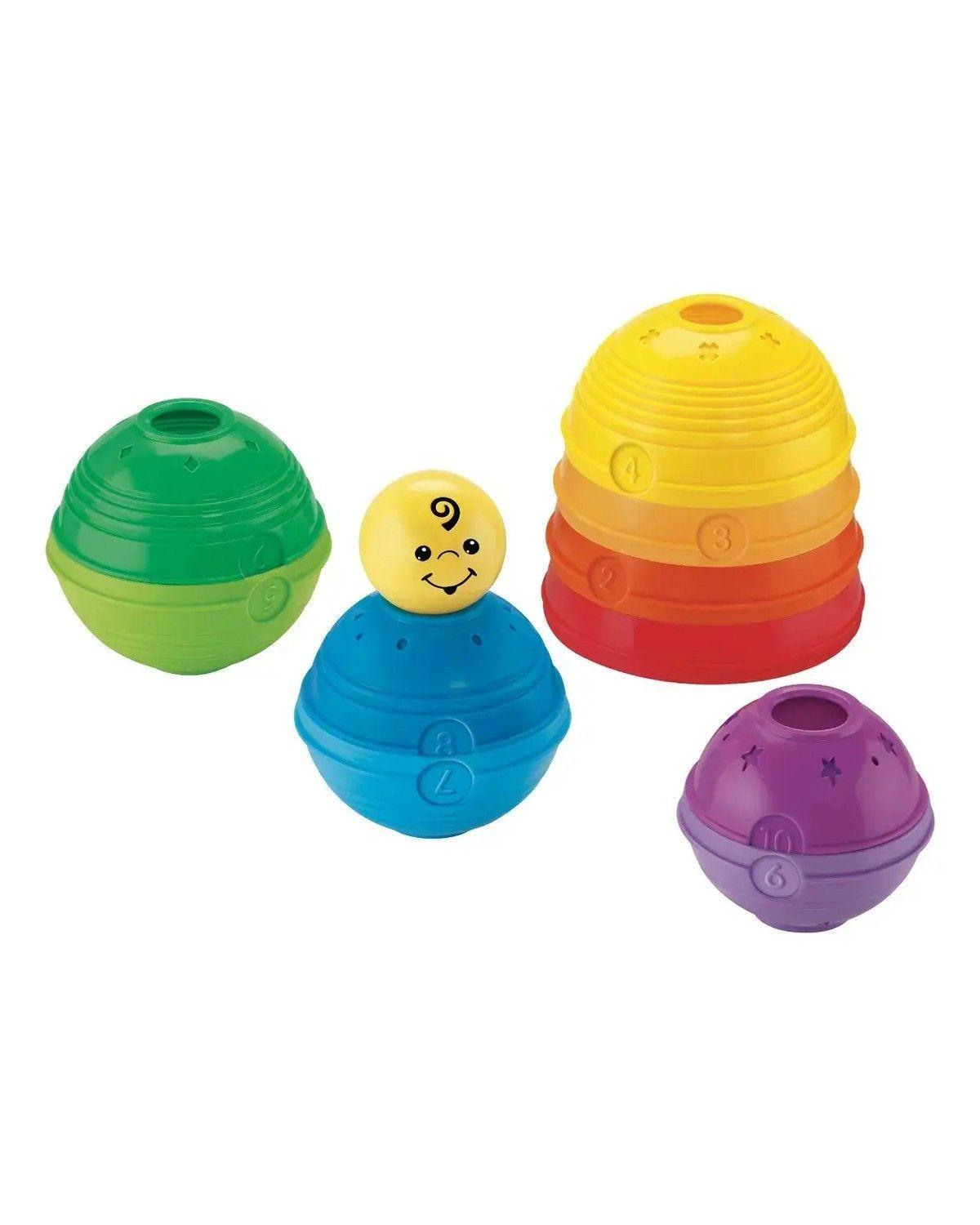 Juguete de apilable de estimulacion para bebés color colores con 11 piezas-3