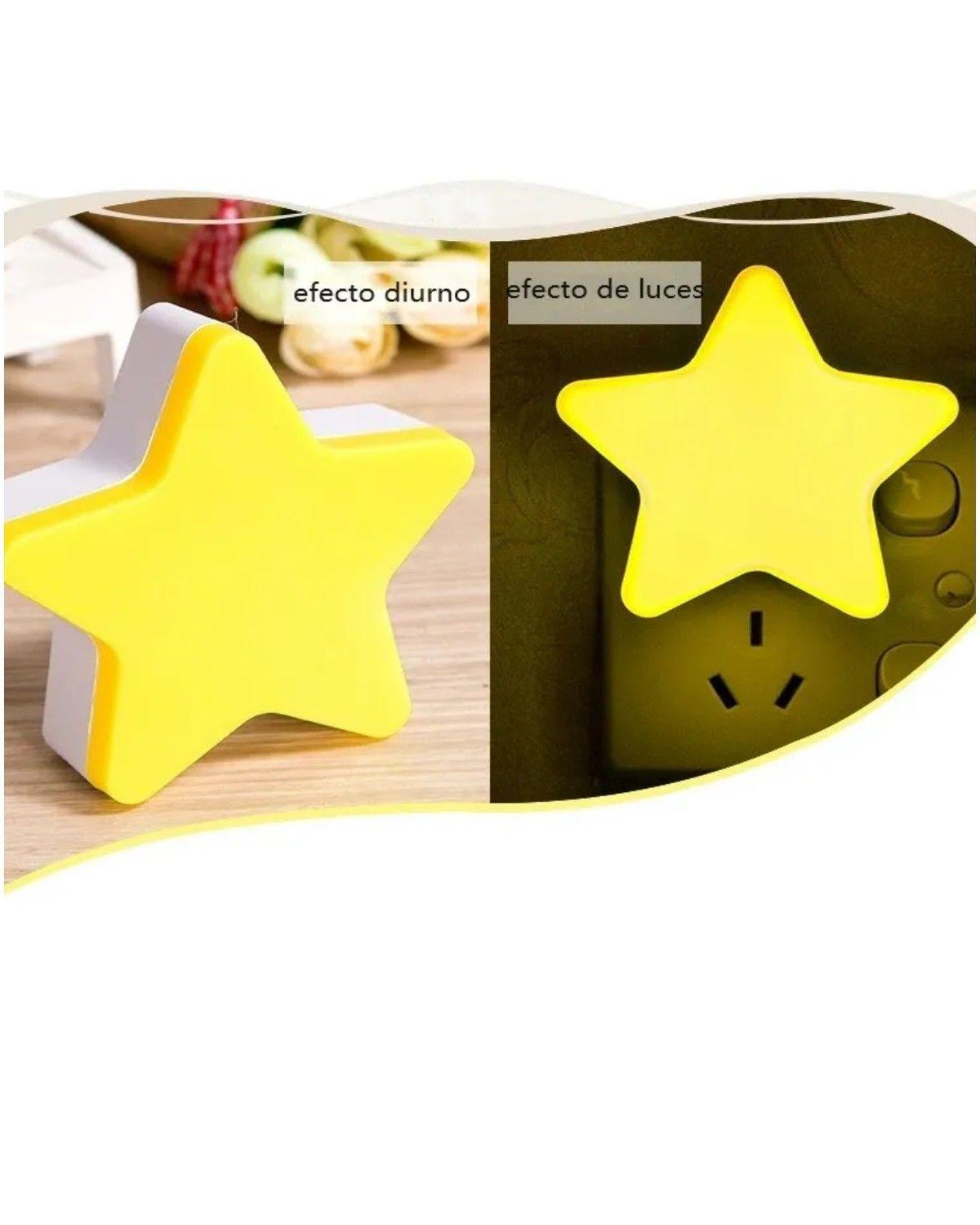 3 Espanta Cuco Luz Led De Noche Con Sensor Forma De Estrella-3