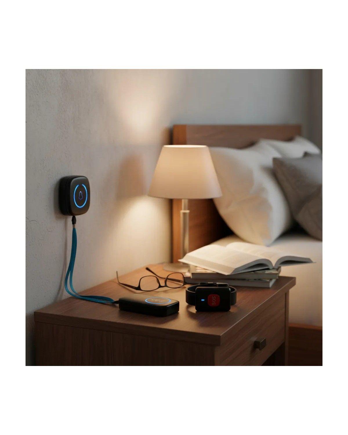 Kit Alarma Tercera Edad + Botones De Pánico Negro-3