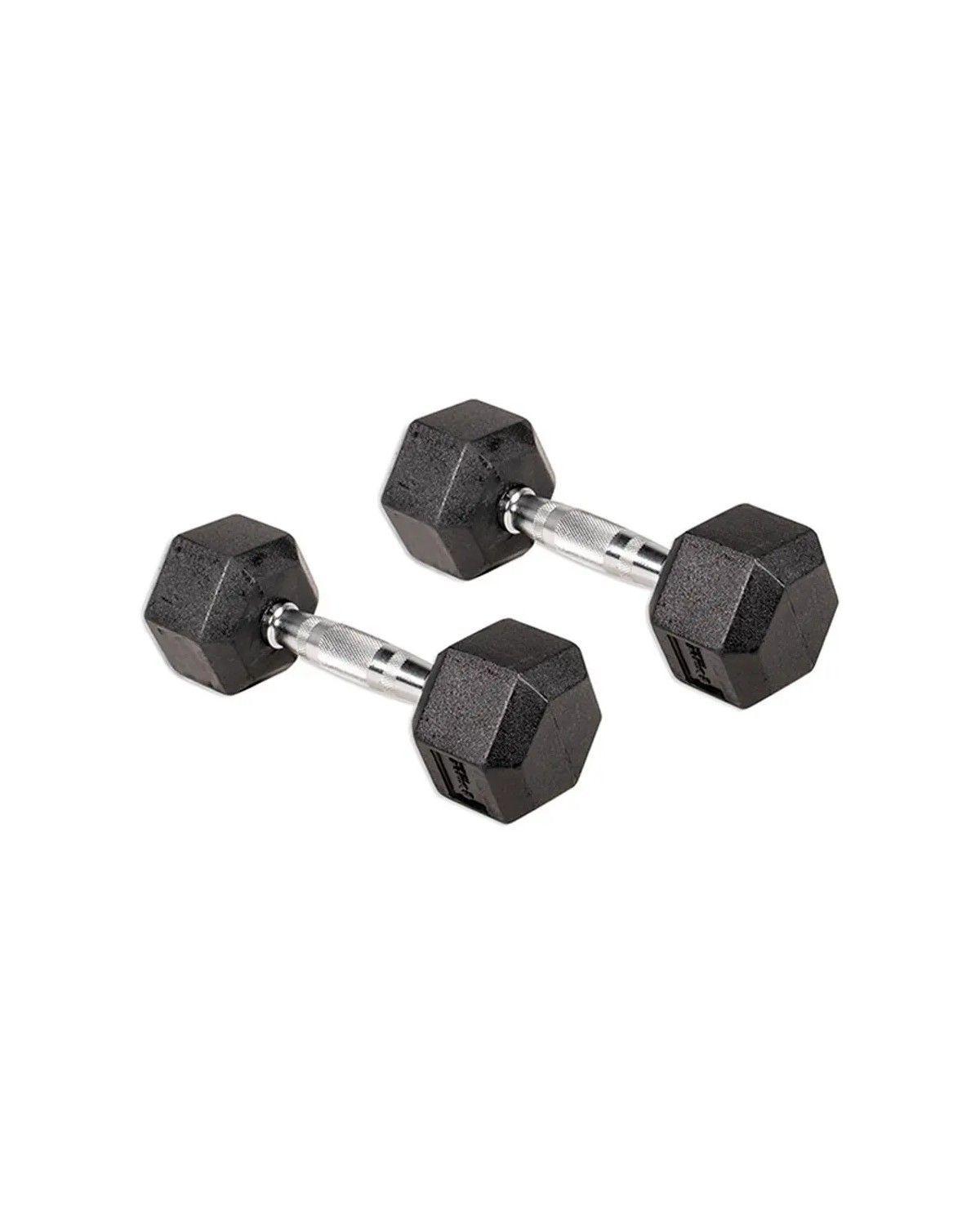 Mancuernas Hexagonal Par De 5 Kg, Color Negro Mundo Pesas-3