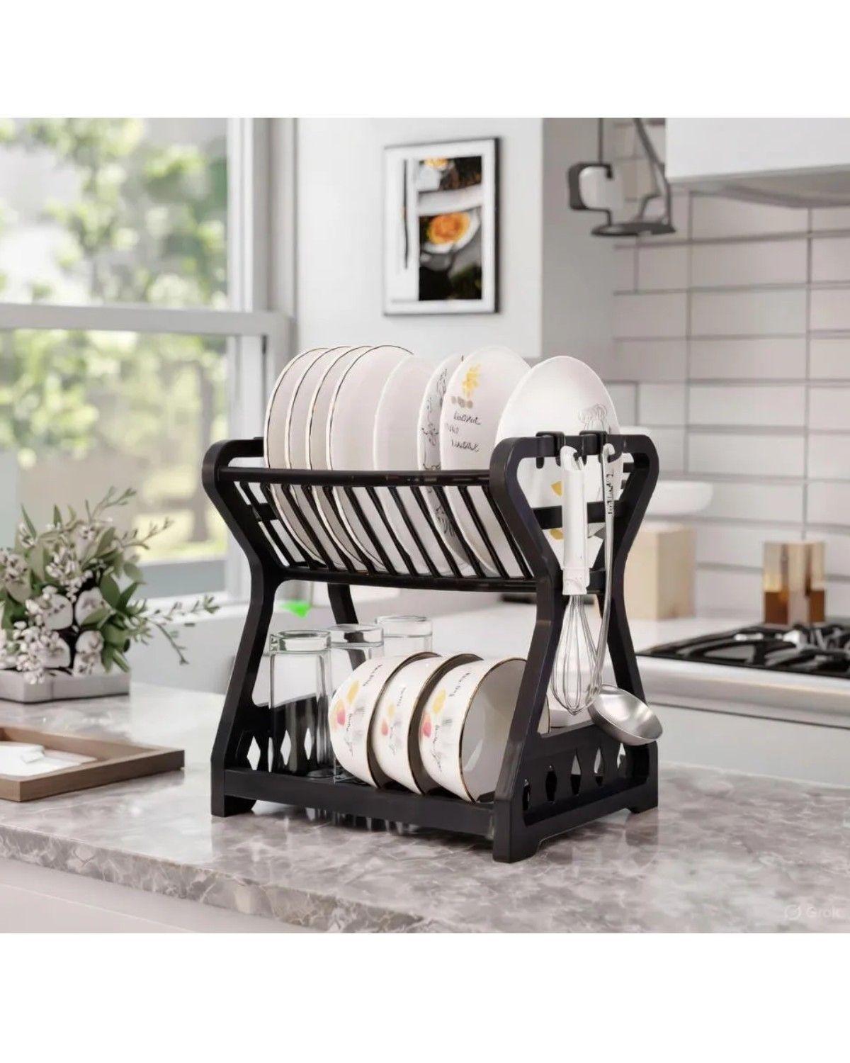 Secador Escurridor De Platos 2 niveles-2