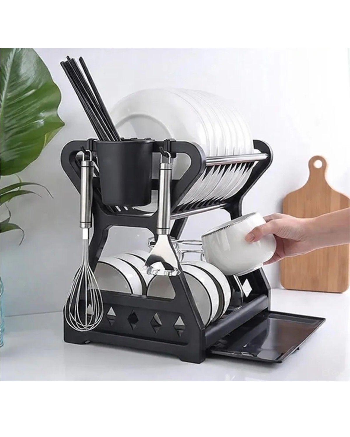 Secador Escurridor De Platos 2 niveles-3