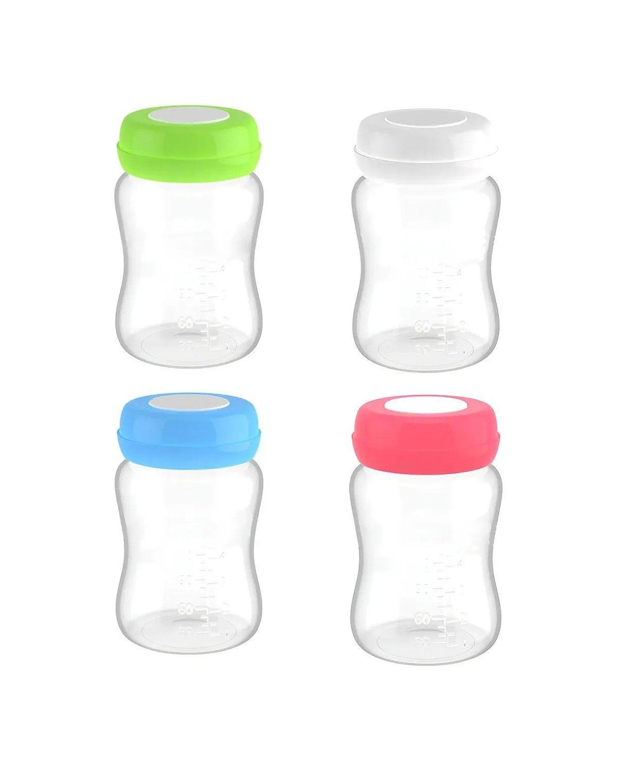 Botellas De Almacenamiento De Leche Materna 180ml 4 Unidades-0