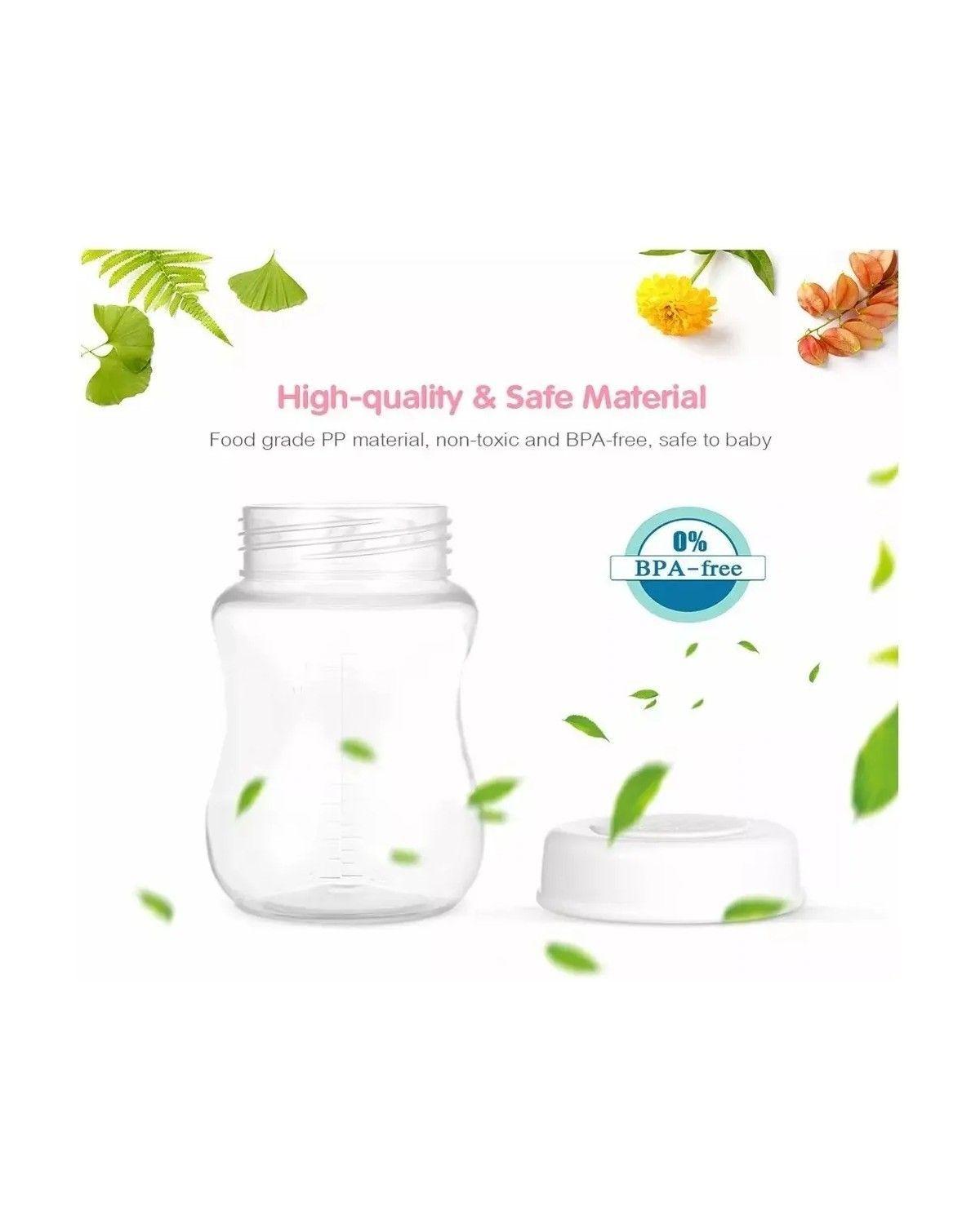 Botellas De Almacenamiento De Leche Materna 180ml 4 Unidades-2
