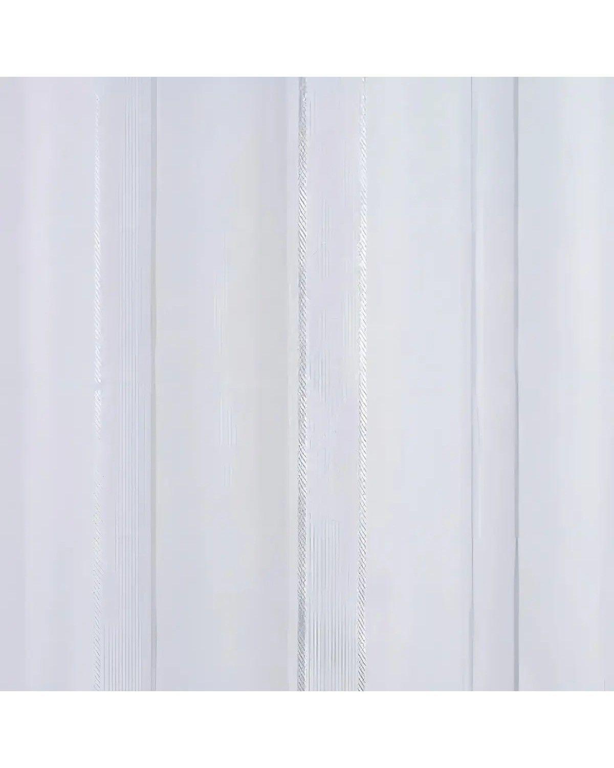 Cortina Velo Listado 140x220cm 2paño Blanco-3