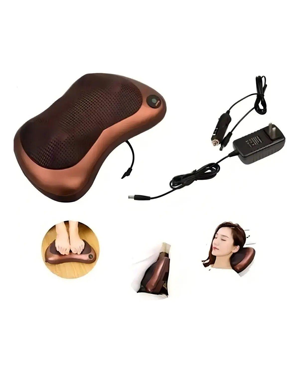 Cojín Masajeador Eléctrico Almohada Cojín Lumbar Cuello -3