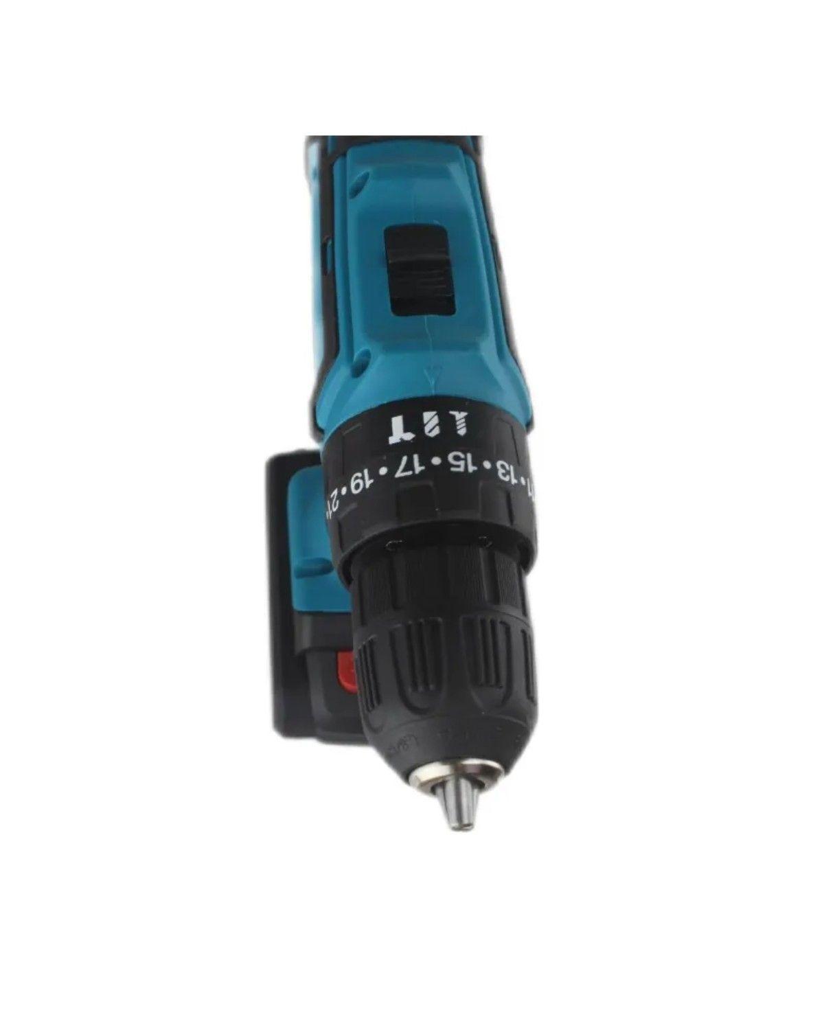 Taladro Atornillador Rotomartillo Inalámbrico De 21v Color Azul-4