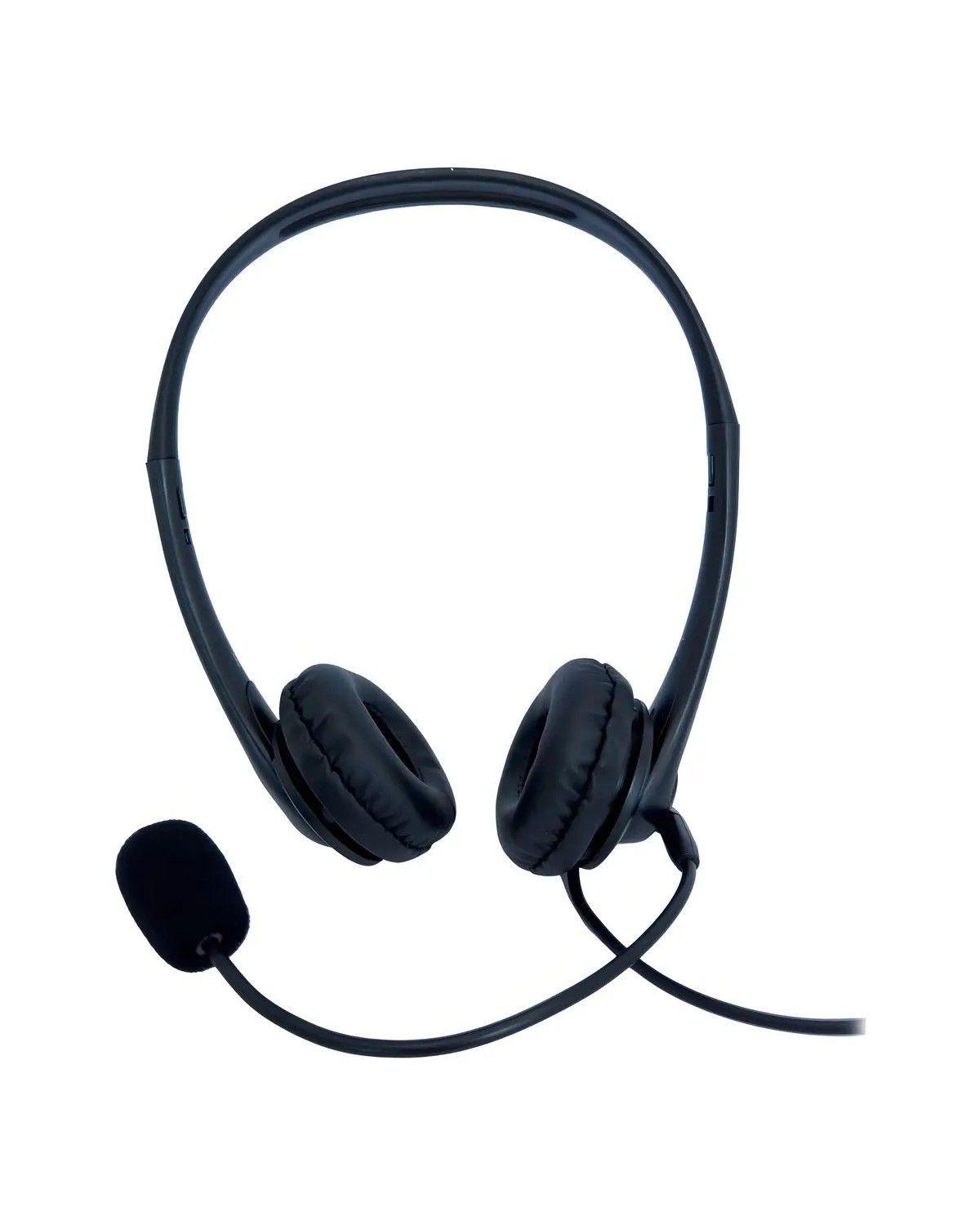 Auriculares Call-center Micrófono 3.5mm Tm100561 Negro-2