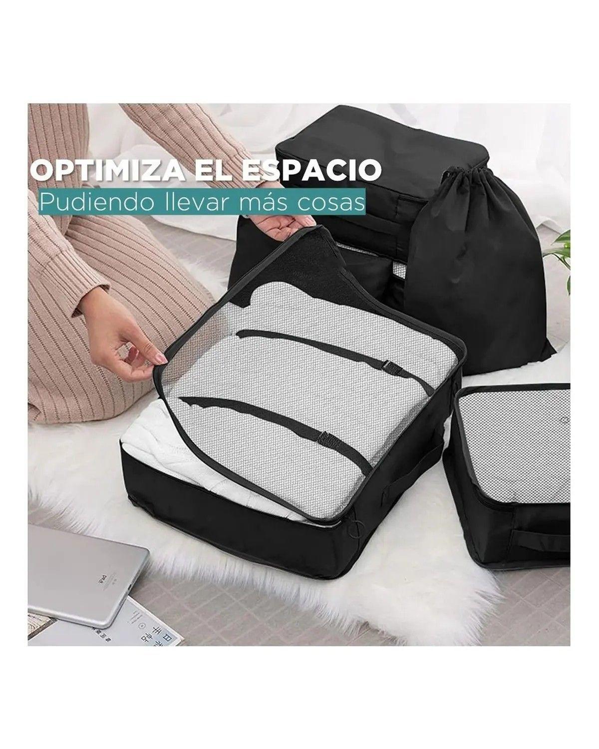 Organizador Maleta Set 8 Bolsas Viaje Equipaje-3