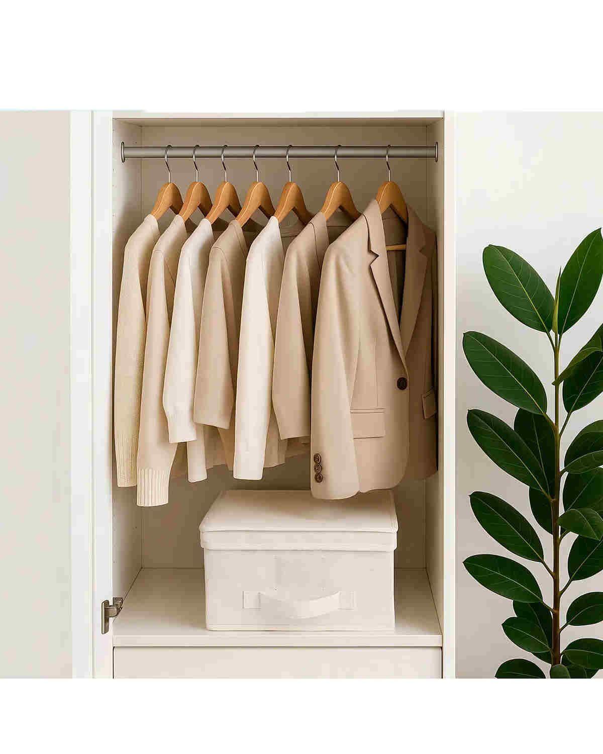 Pack 3 Cajas Organizadoras Plegables Organización Closet Ropa Accesorios BEIGE-3