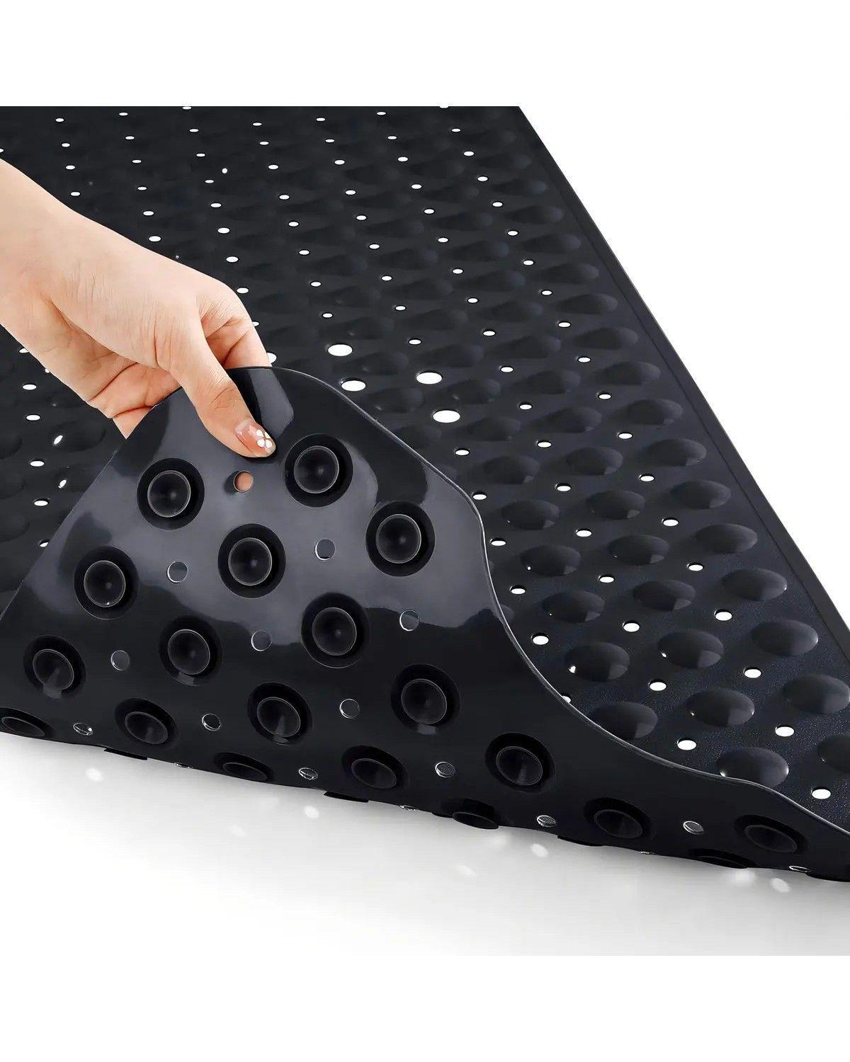 Goma Antideslizante Tina Ducha Bañera Cepillo 39×100cm Color Negro-2