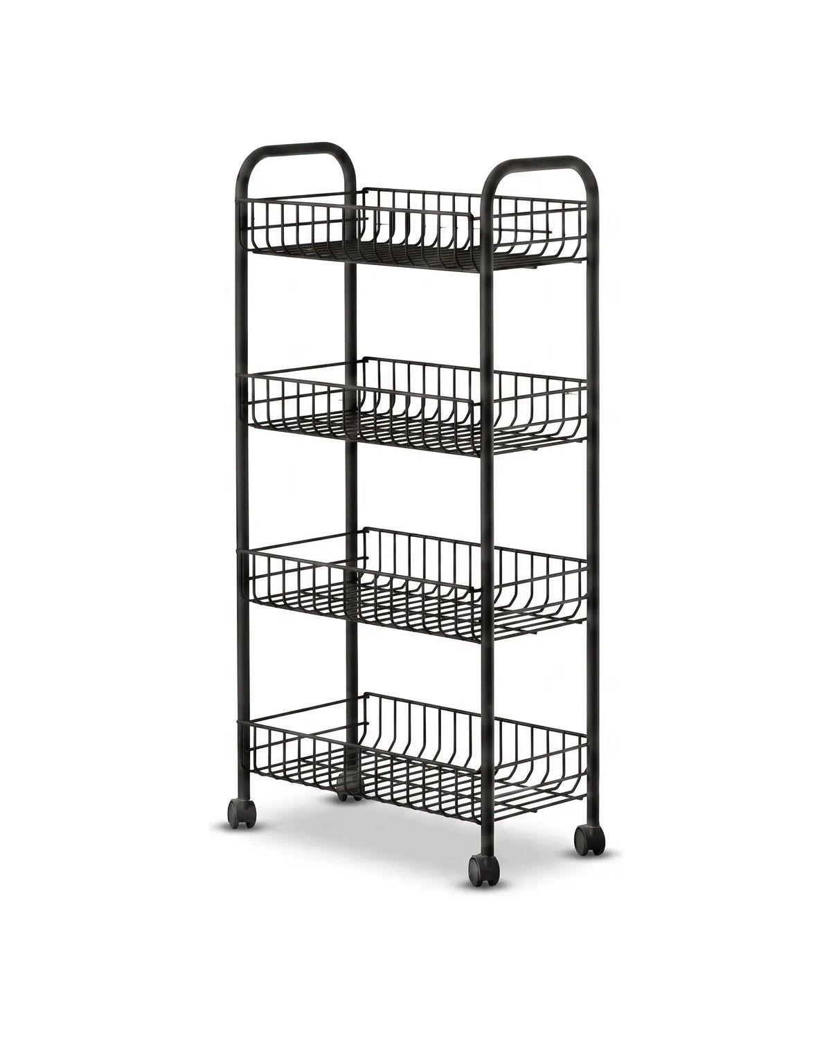 Carro Organizador Con Ruedas Verdulero 84x28x42 Cm-0