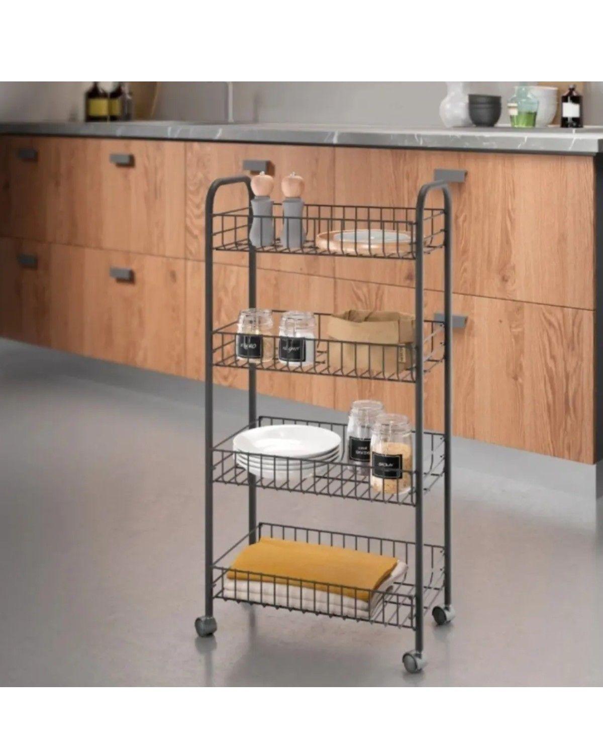 Carro Organizador Con Ruedas Verdulero 84x28x42 Cm-2