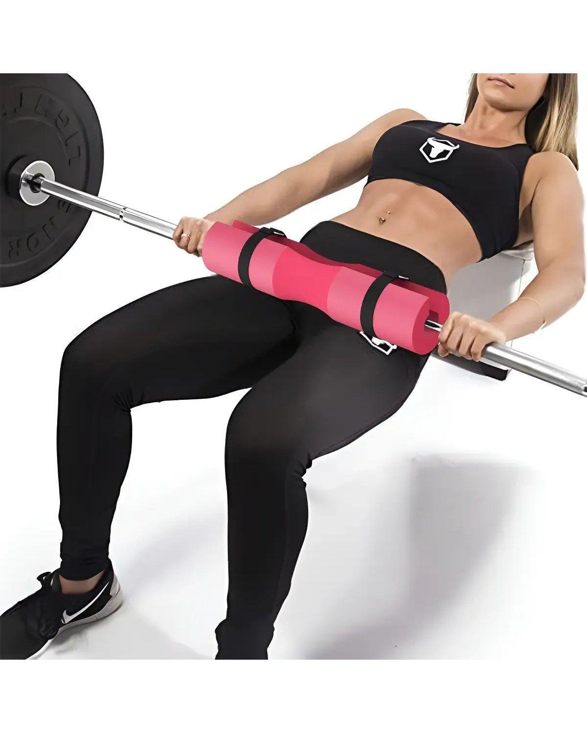 Almohadilla De Barra Gym Hip Thrust 45cm Alta Densidad Color Rosa-0