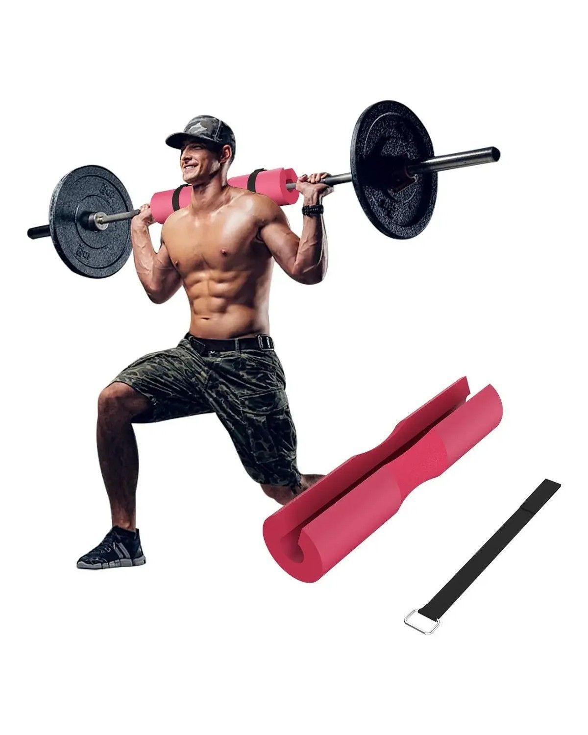 Almohadilla De Barra Gym Hip Thrust 45cm Alta Densidad Color Rosa-1