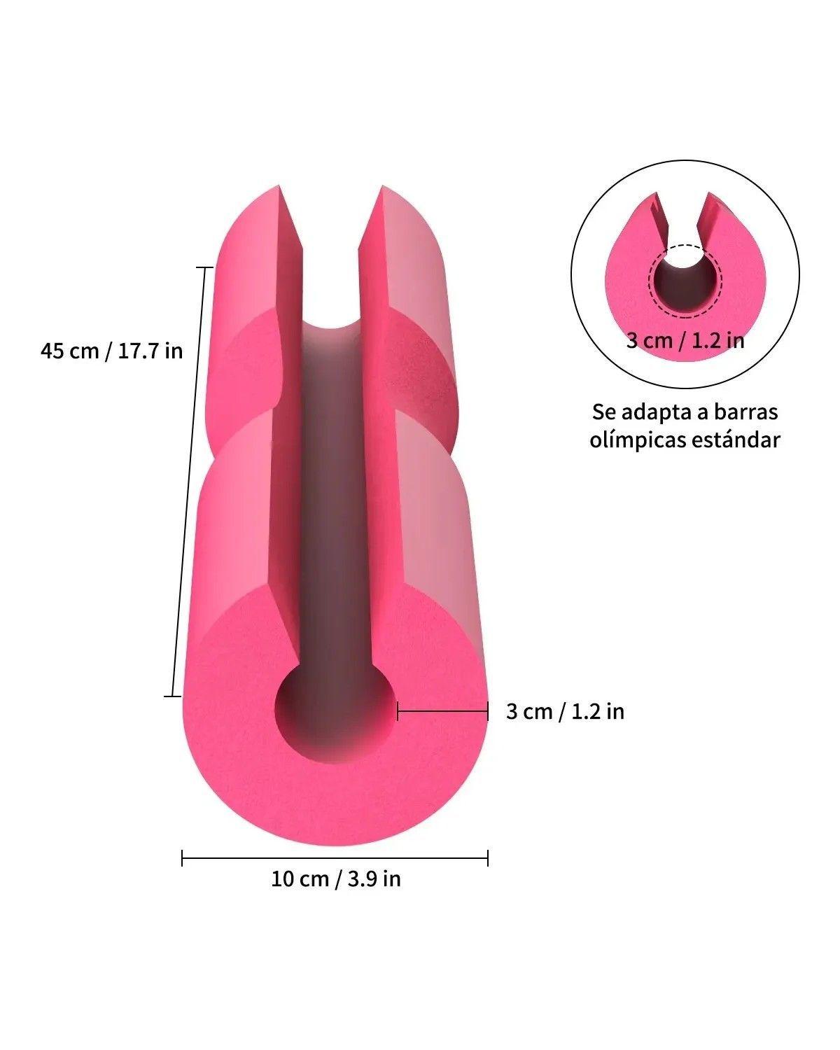 Almohadilla De Barra Gym Hip Thrust 45cm Alta Densidad Color Rosa-2