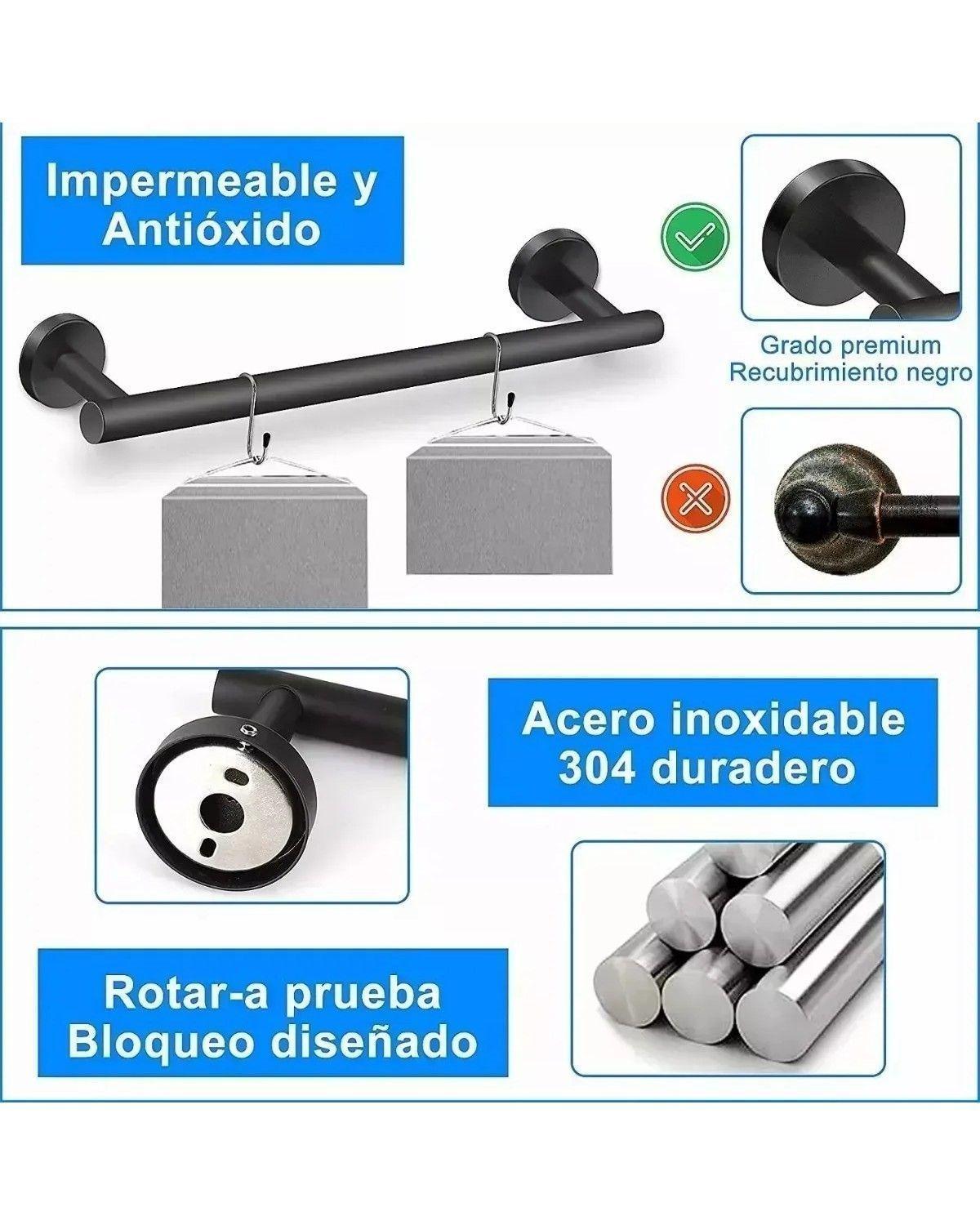 Juego De Accesorios De Baño Toallero-4
