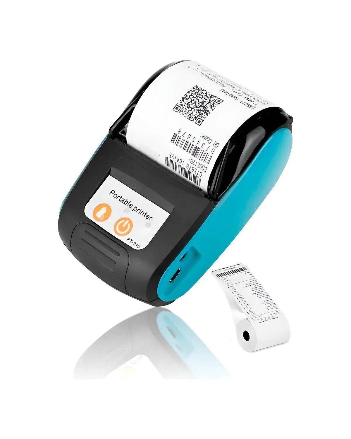 Impresora Portátil con Bluetooth y USB para Recibos de 58 mm-0