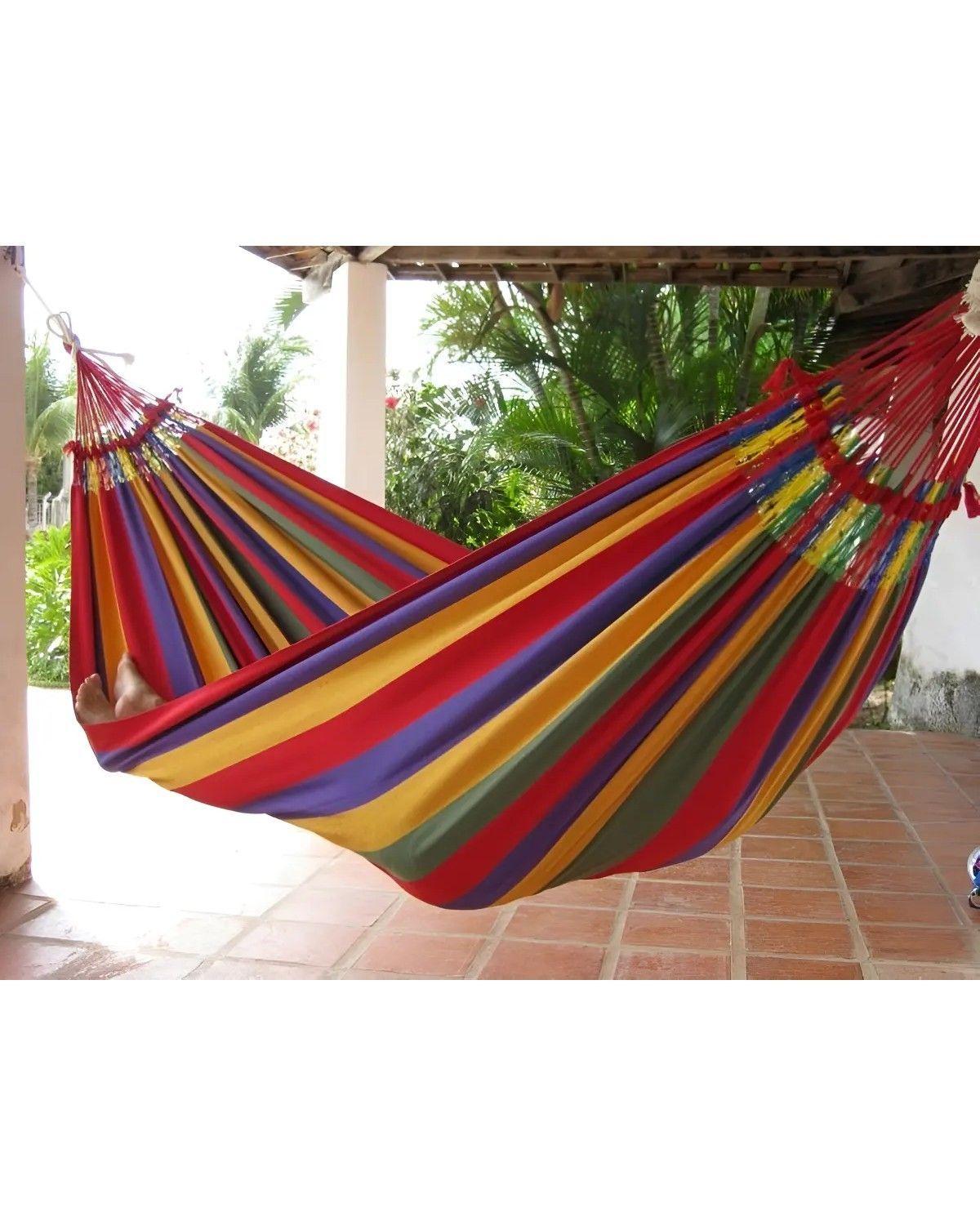 Pack X2 Hamacas 100% Algodon Premium 2 Plazas-3