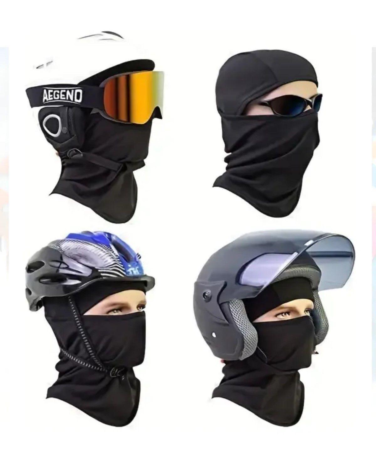 Balaclava Airsoft Mascara Airsoft Tactico Paintball Color Negro Diseño de la tela Liso Talla UNICA-2