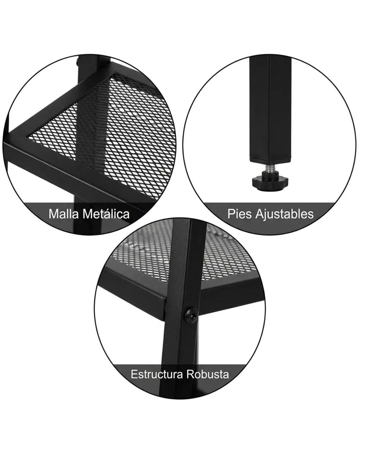 Estantería Metálica 4 Niveles Multiuso Para Hogar O Oficina-2