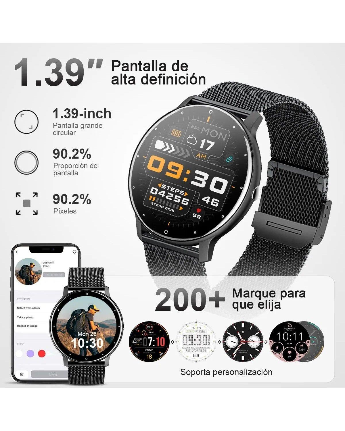 Reloj Inteligente Hombre Mujer Smartwatch Llamada Bluetooth-3