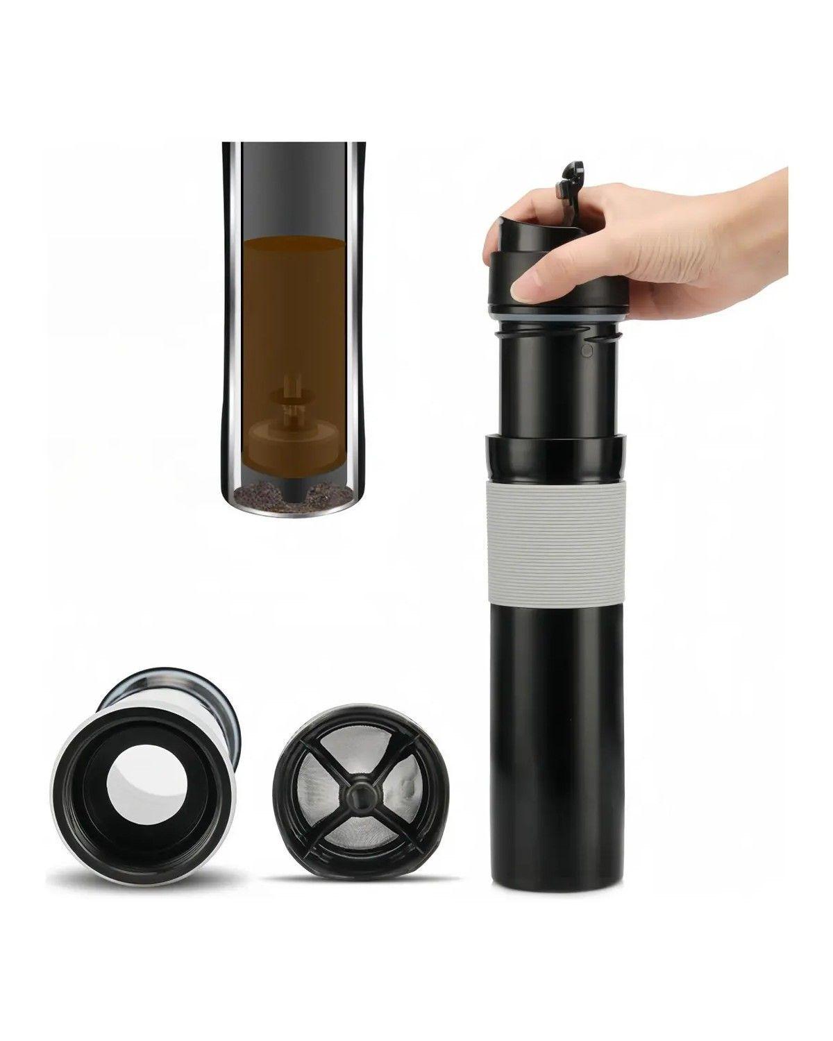 Cafetera Prensa Francesa Portátil para Camping de 400ml-1