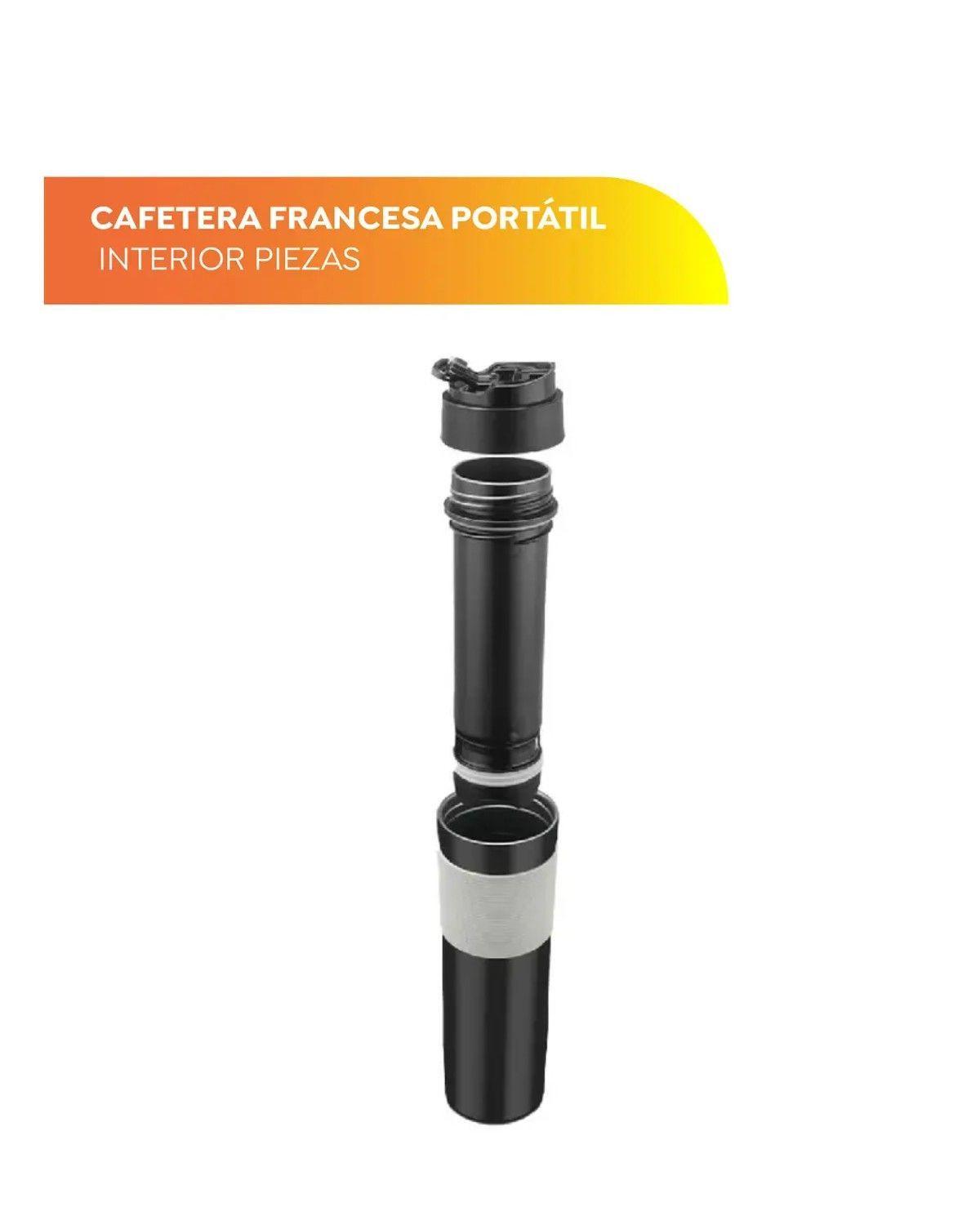 Cafetera Prensa Francesa Portátil para Camping de 400ml-2