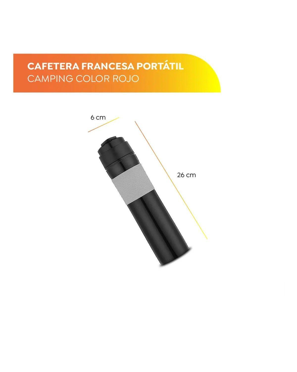 Cafetera Prensa Francesa Portátil para Camping de 400ml-3